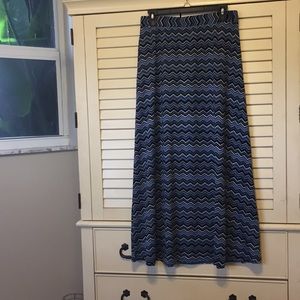 Blue Maxi Skirt, M Petite.